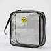 Newest promotion reusable printed smiling facezip makeup bag mini clear pvc cosmetic bag