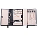Black fashion top quality jewelry storage black pu roll jewelry  bag