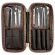 Factory custom print your logo makeup brush tool holder small cosmetic brush storage bag