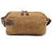 Custom Logo Best Men's Cosmetic Shaving Travel Toiletry Bag Wax Canvas