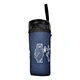 Custom print creative coffee cup shape canvas cartoon pencil pen bag