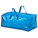 Custom recycle eco friendly Storage Bag Blue Heavy Duty Extra Large Storage Bags Zipper Moving Bag