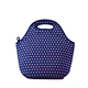 Factory hot sale oem service neoprene cooler bag directly wholesale fashion die cut handle neoprene lunch tote bag