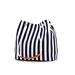 Drawstring bag canvas  bag with handle stripe bag