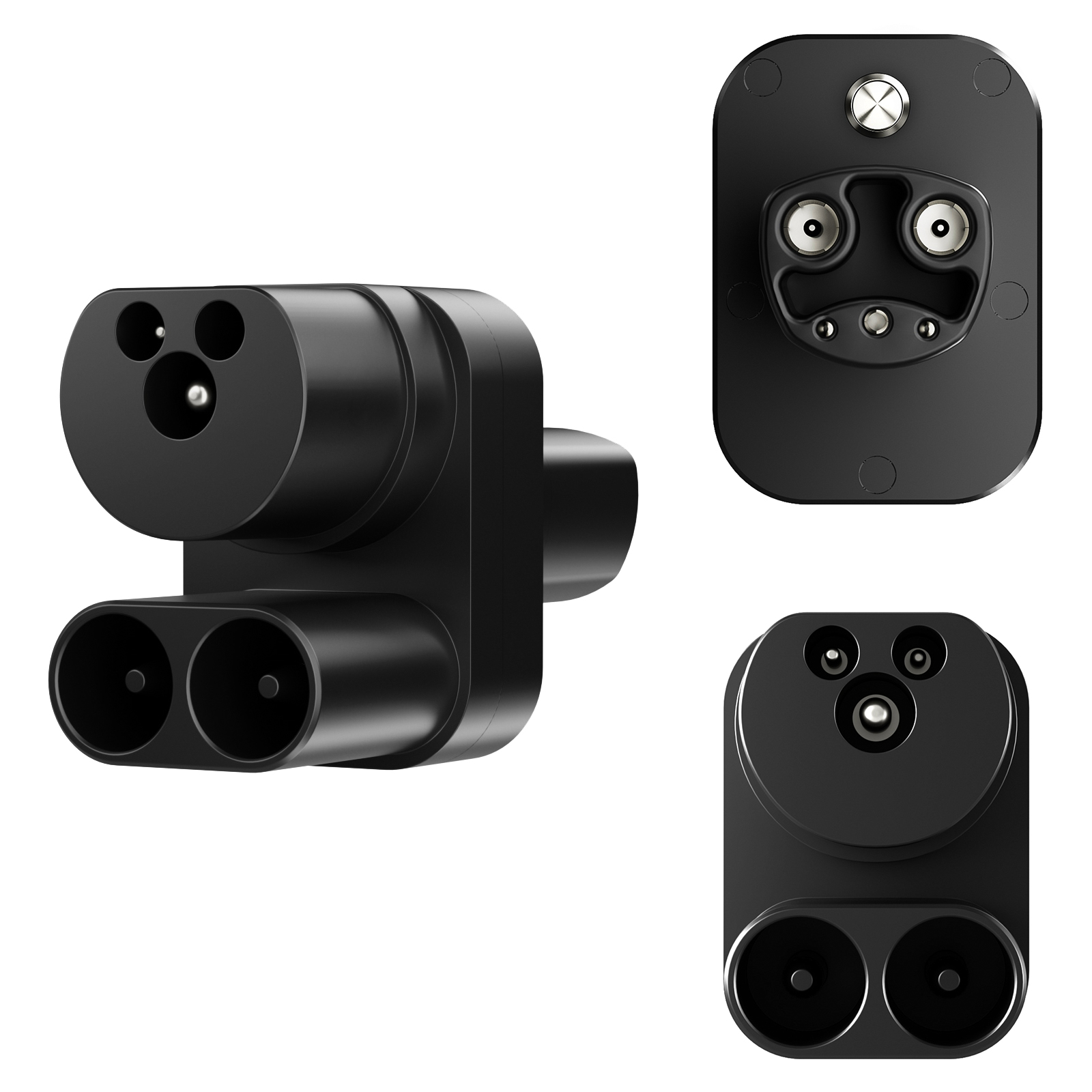 Ev Charger European CCS2 To CCS1 Adapter For Car Tesla CCS 2 Adapter With Switch