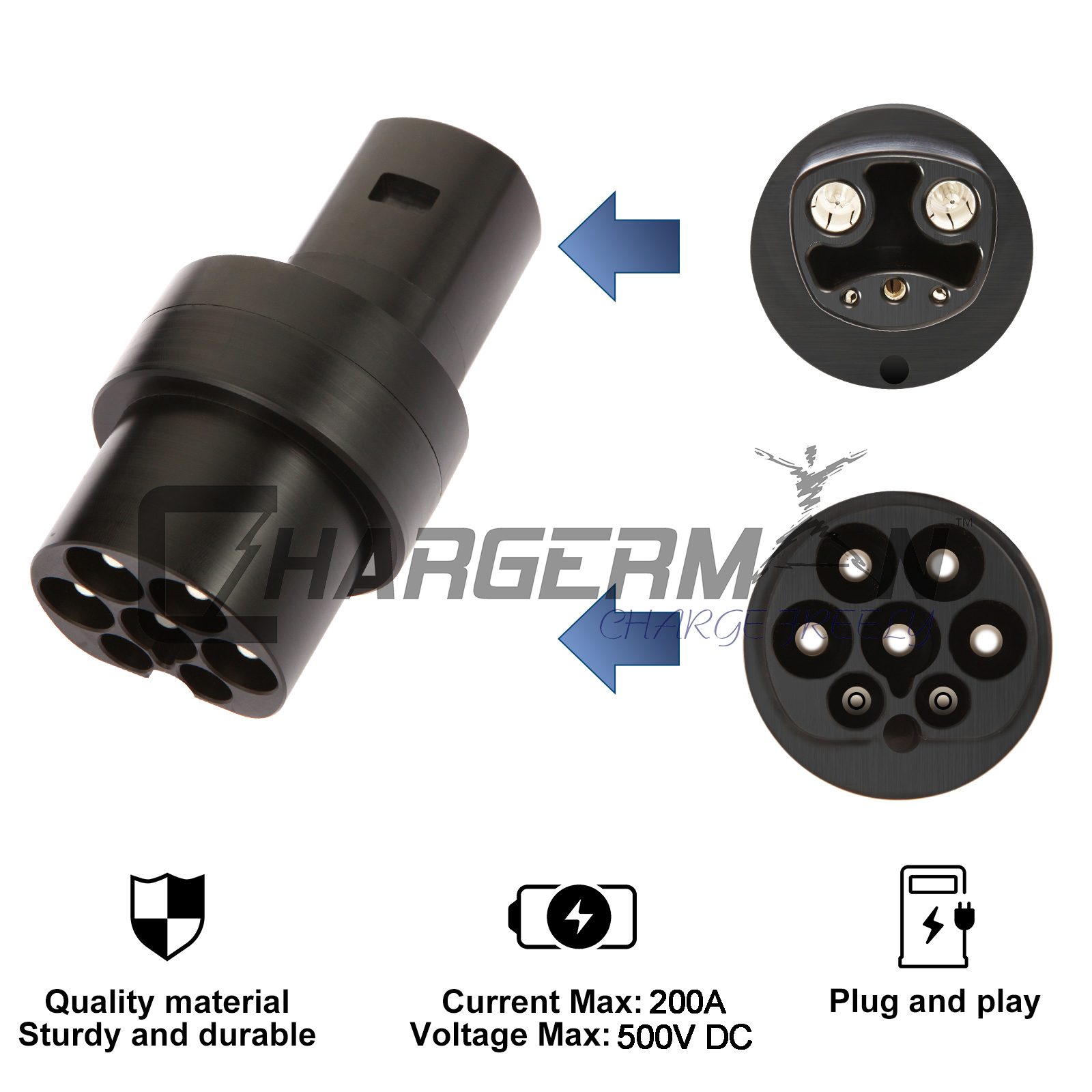 DC Type 2 Adapter  New Energy  Adapter Have EU Standard
