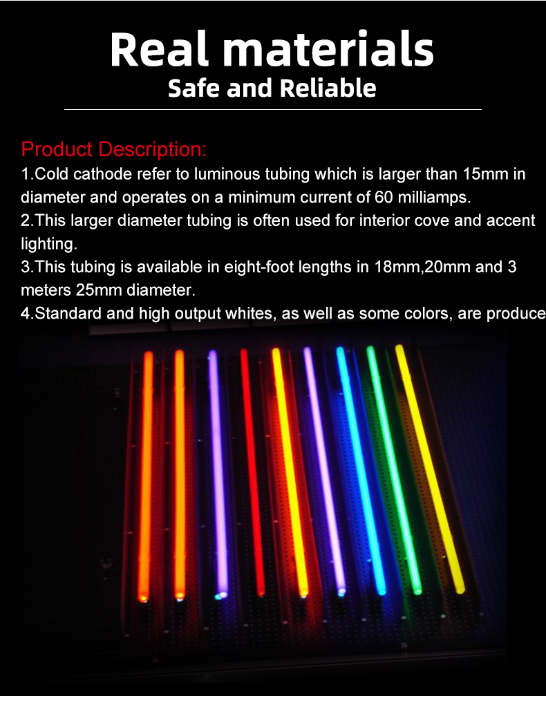 lead glass neon tube