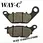 BRAKE PAD COMP FRONT 59300H2CY01H000 HAOJUE KA150