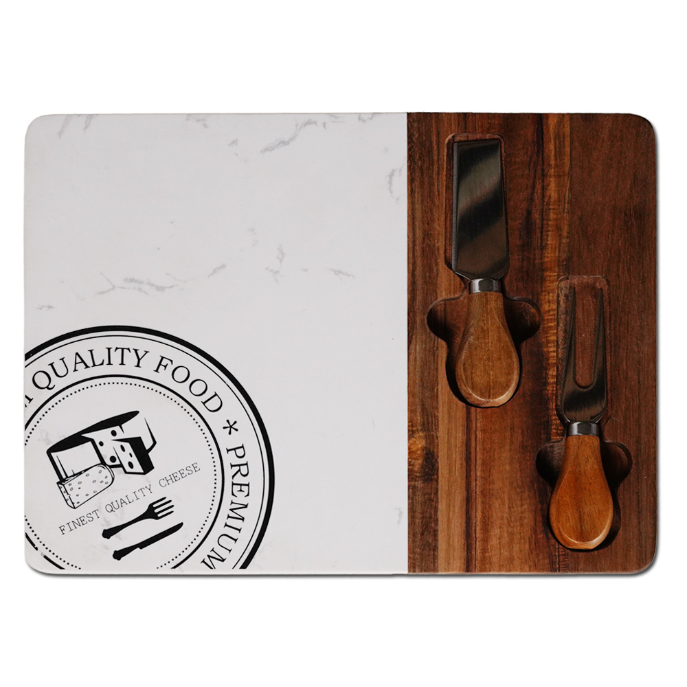 Acacia Wood Splicing Cheese Board Set