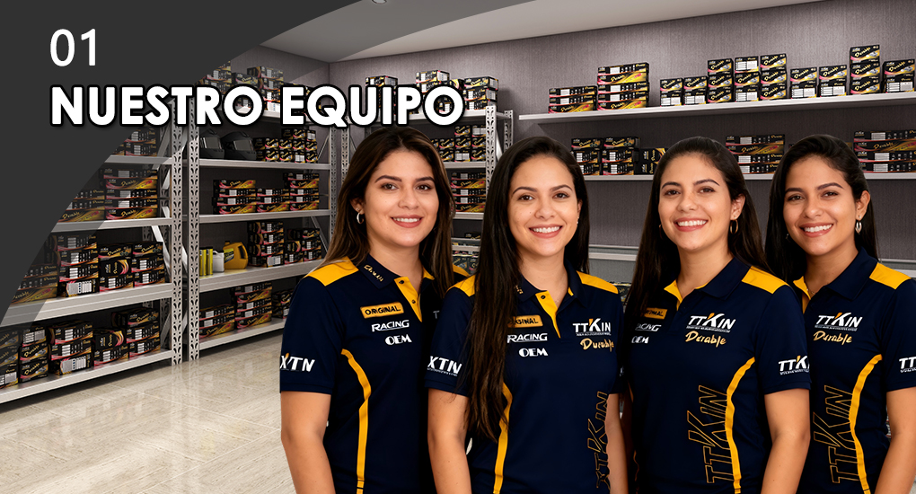 Servicio profesional de repuestos para motocicletas