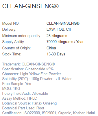 CLEAN-GINSENG®