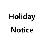 Notice of Chinese National Day Holiday