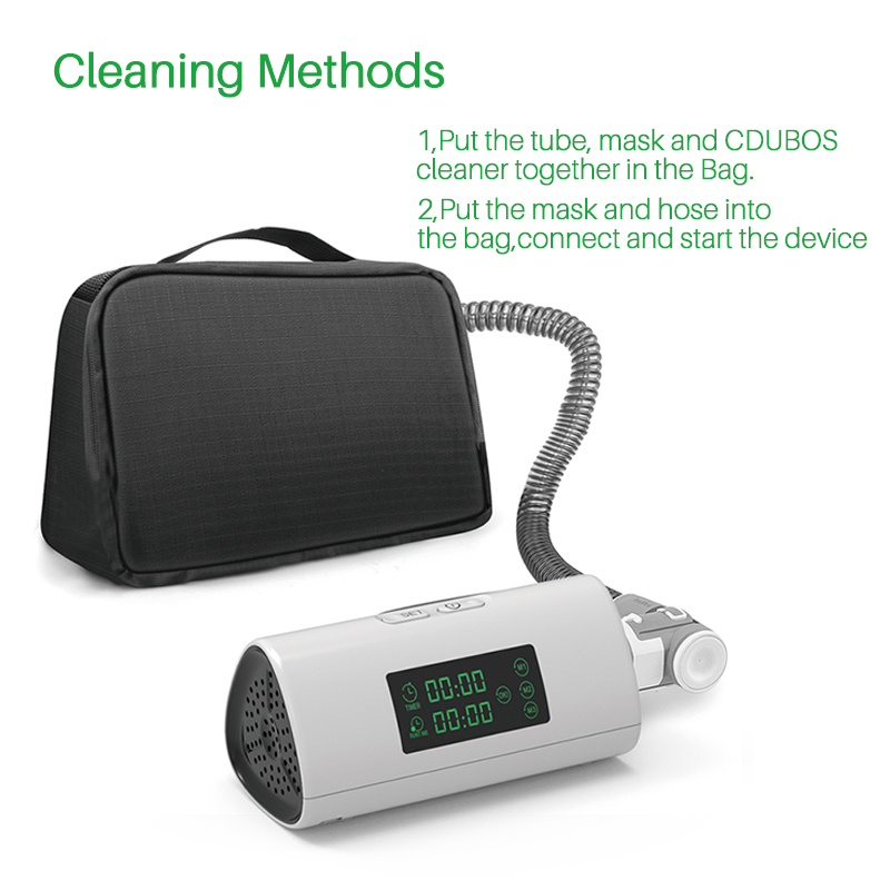 Portable CPAP Cleaner and Sanitizing Machine Zipper Bag for Tube Hose Mask & Accessories