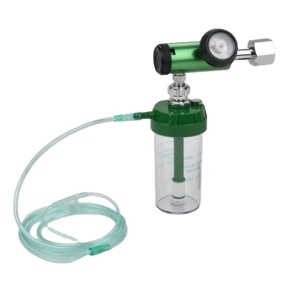 Medical Oxygen Regulator With Humidifier Bottle For Oxygen Cylinder Using CE Certificate