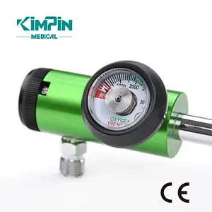 Medline Mini Oxygen Regulator With Bottle CE certificate 0-15 Liters per Minute,  CGA540 Connection