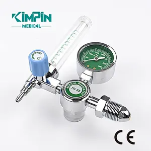 Hospital medical regulator with flowmeter and humidifier for gas cylinder