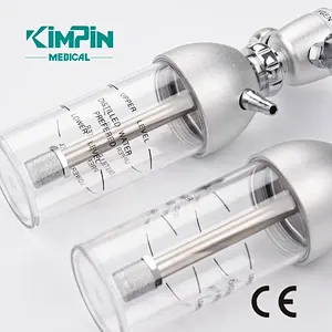 Double Oxygen Humidifier Inhaler With Plastic Medical Inhaler