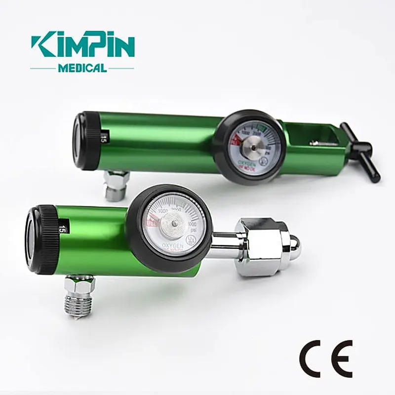 Medline Mini Oxygen Regulator With Bottle CE certificate 0-15 Liters per Minute,  CGA540 Connection