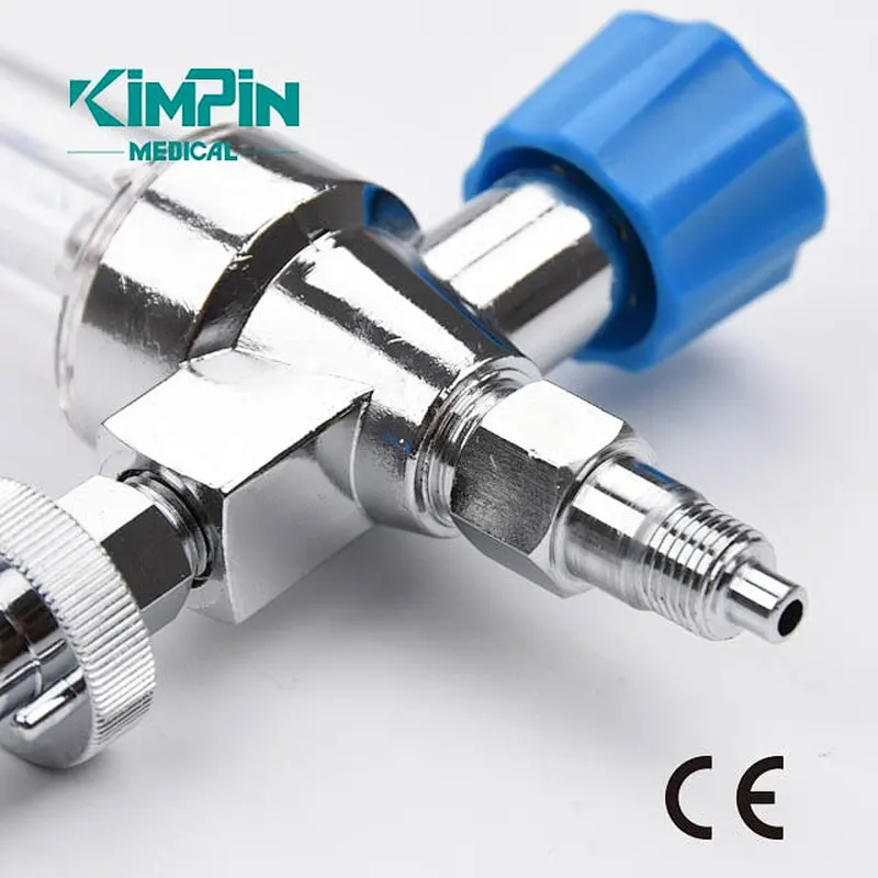 Universal medical Oxygen flow meter with humidifier