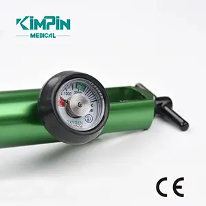 Medline Mini Oxygen Regulator, Latex Free, 0-15 Liters per Minute, 870 CGA Connection, Brass Sleeve