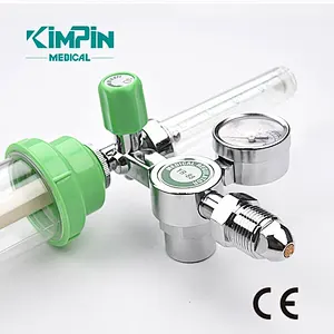 YR-88 Wholesale Oxygen Equipment Medical Device first aid oxygen regulator with flow meter and humidifier for oxygen gas cylinde