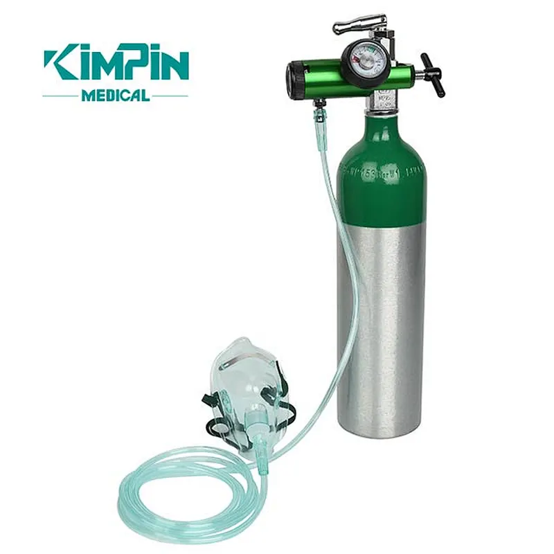 1L oxygen cylinder medical steel oxygen cylinder O2 gas cylinder