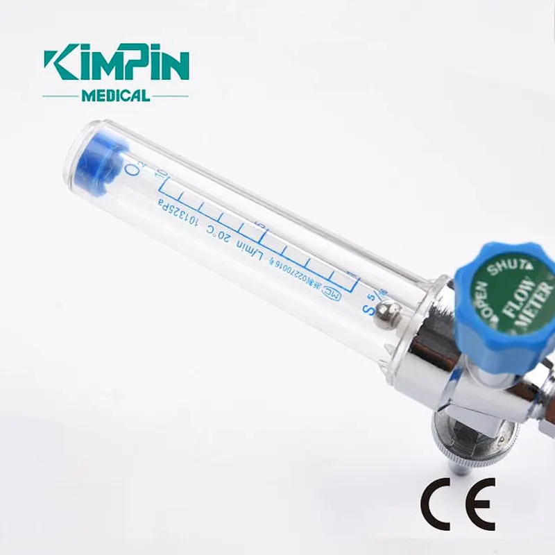 Universal medical Oxygen flow meter with humidifier