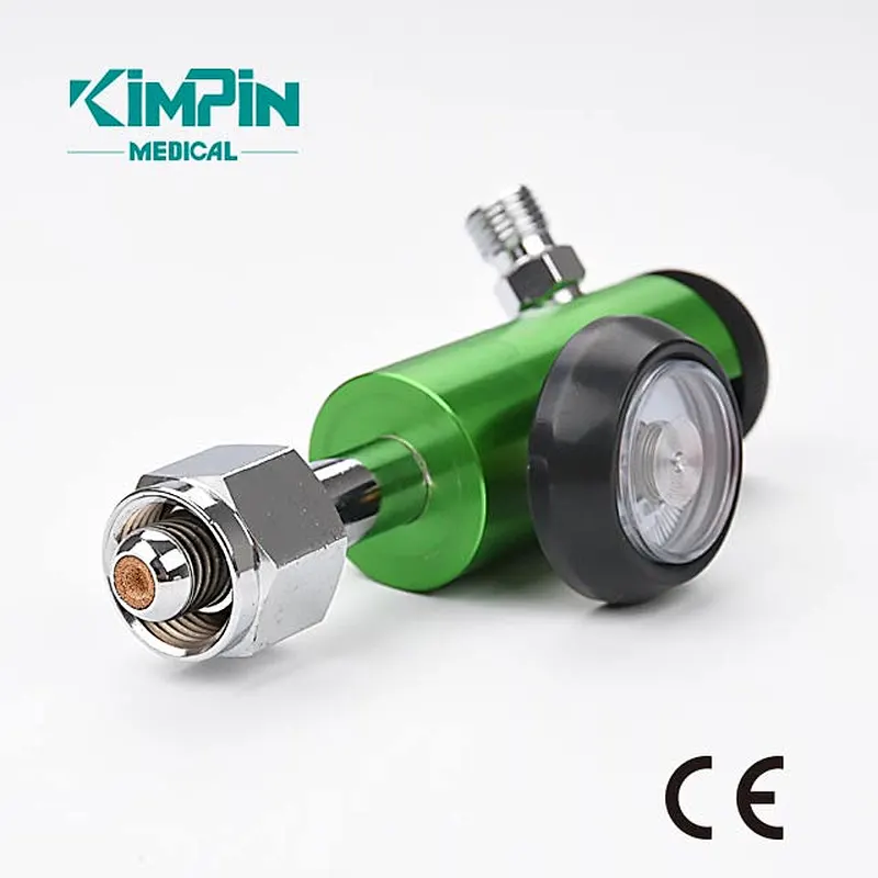 Medical Grade CGA 540 Oxygen Pressure Regulator With DISS or BARB Outlet