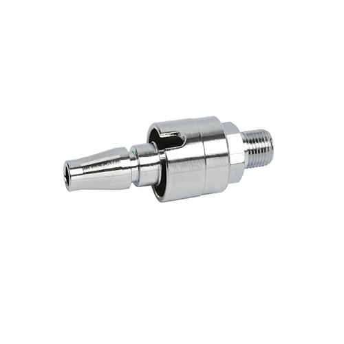 Medical Gas Connector Gas Connection Adapter British Standard For Oxy Flow Meter Outlet 1/8NPT-27-RH”