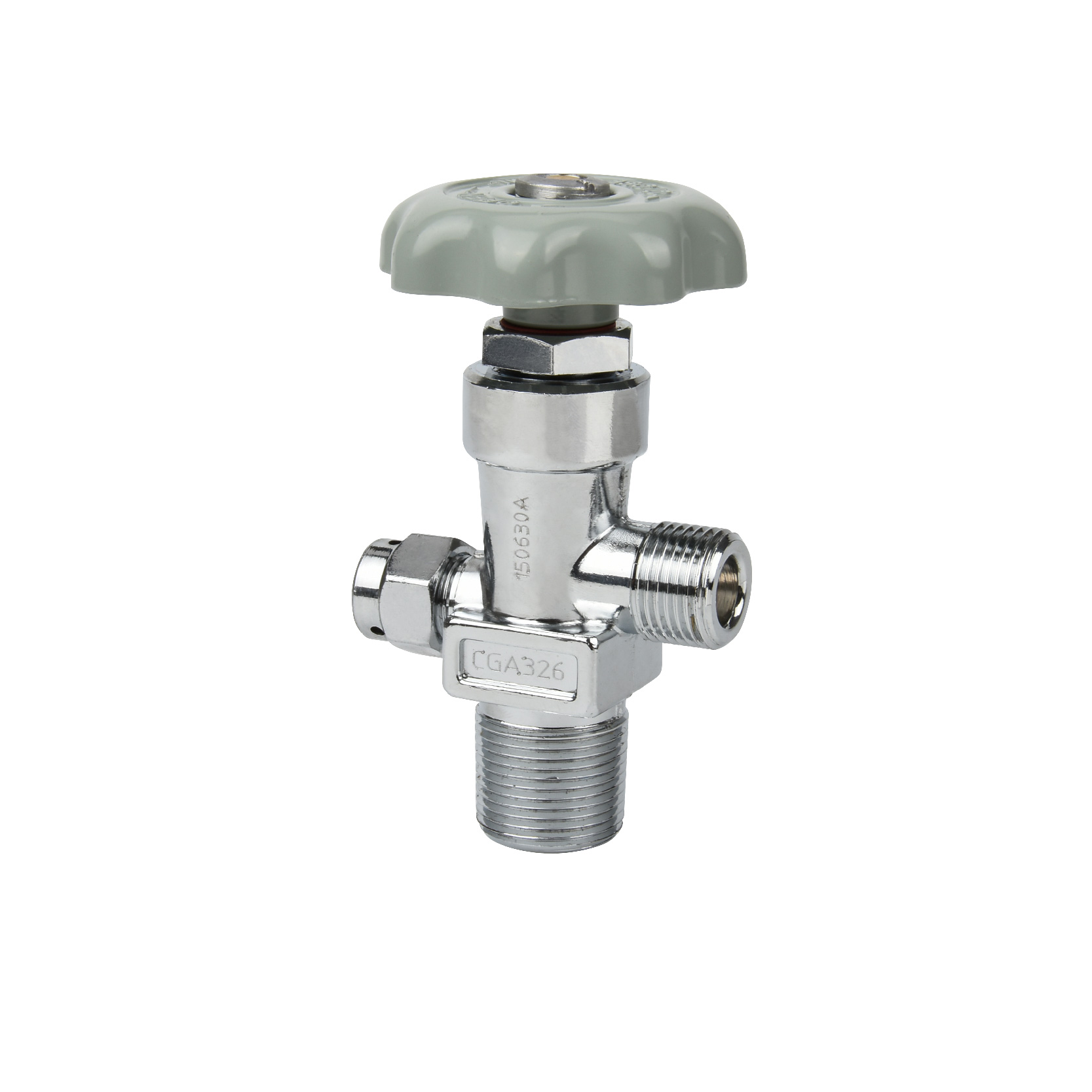 High Quality Medical Oxygen Cylinder Brass Valve Chrome-Plated Surface CGA326