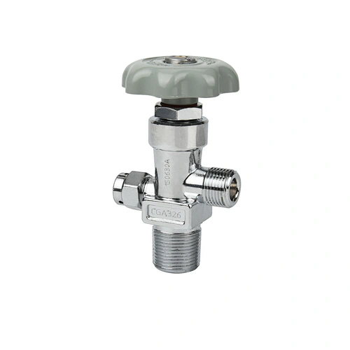 High Quality Medical Oxygen Cylinder Brass Valve Chrome-Plated Surface CGA326