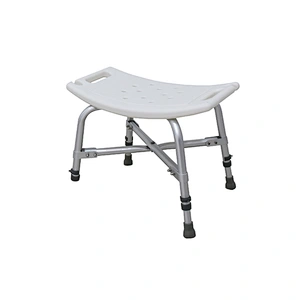 Folding adjustable height bath shower chair for senior adult shower