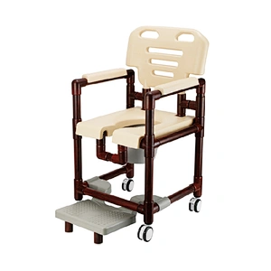 Toilet chair for elderly disabled human. toilet seat chair Chair with castor