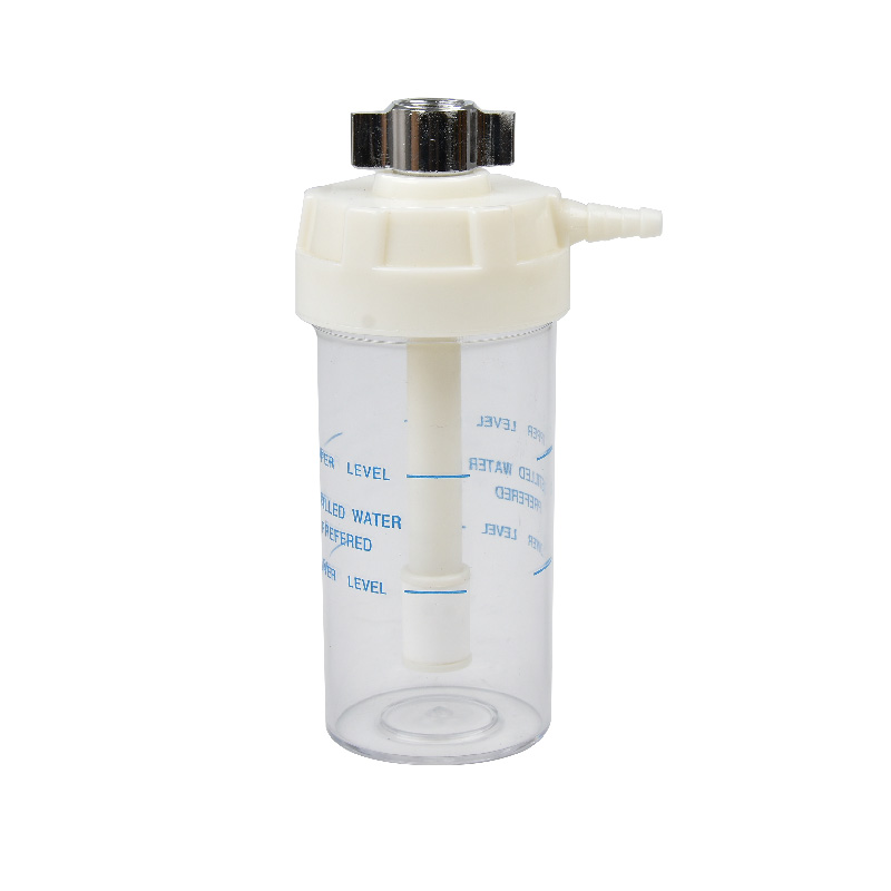 Bottle Oxygen Bubble Humidifier Portable Medical Plastic PVC Ce Hospital Medical Oxygen Concentrator Accessories 150ml