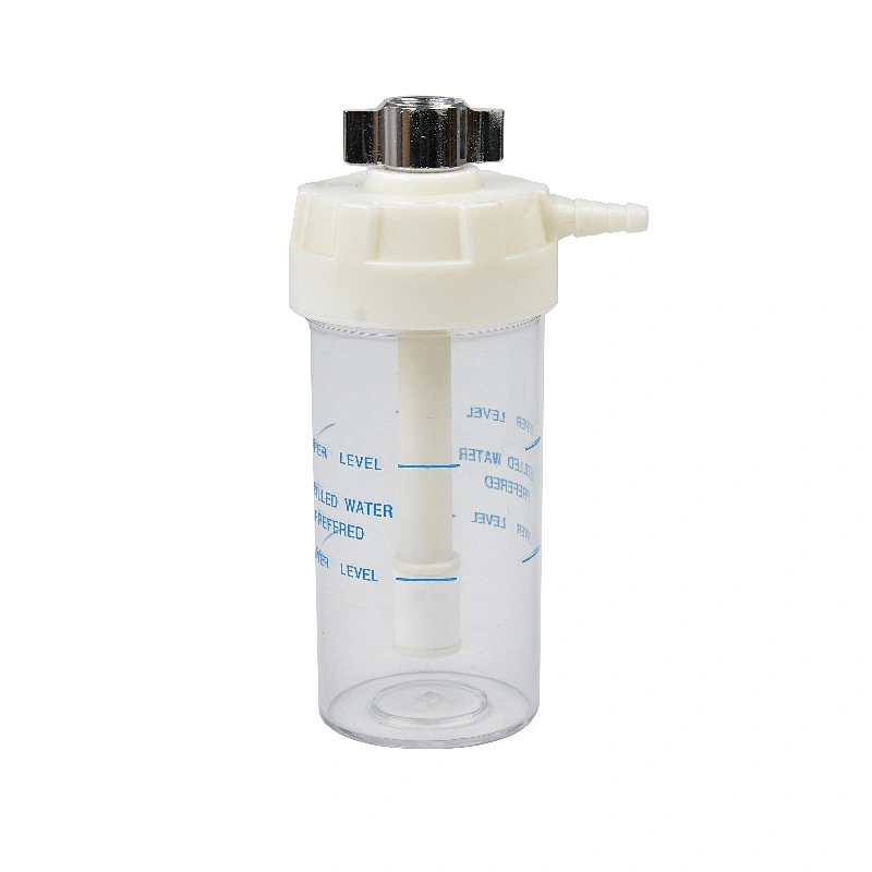 Bottle Oxygen Bubble Humidifier Portable Medical Plastic PVC Ce Hospital Medical Oxygen Concentrator Accessories 150ml