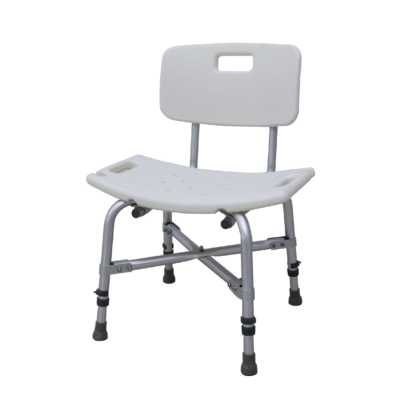 Medical Tool-Free Assembly Spa Bathtub Adjustable Shower Chair Seat Bench with Removable Back