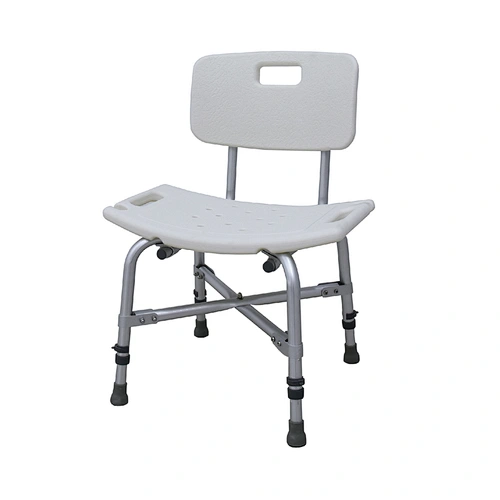 Medical Tool-Free Assembly Spa Bathtub Adjustable Shower Chair Seat Bench with Removable Back