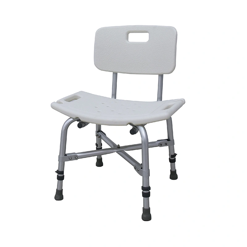 Medical Tool-Free Assembly Spa Bathtub Adjustable Shower Chair Seat Bench with Removable Back