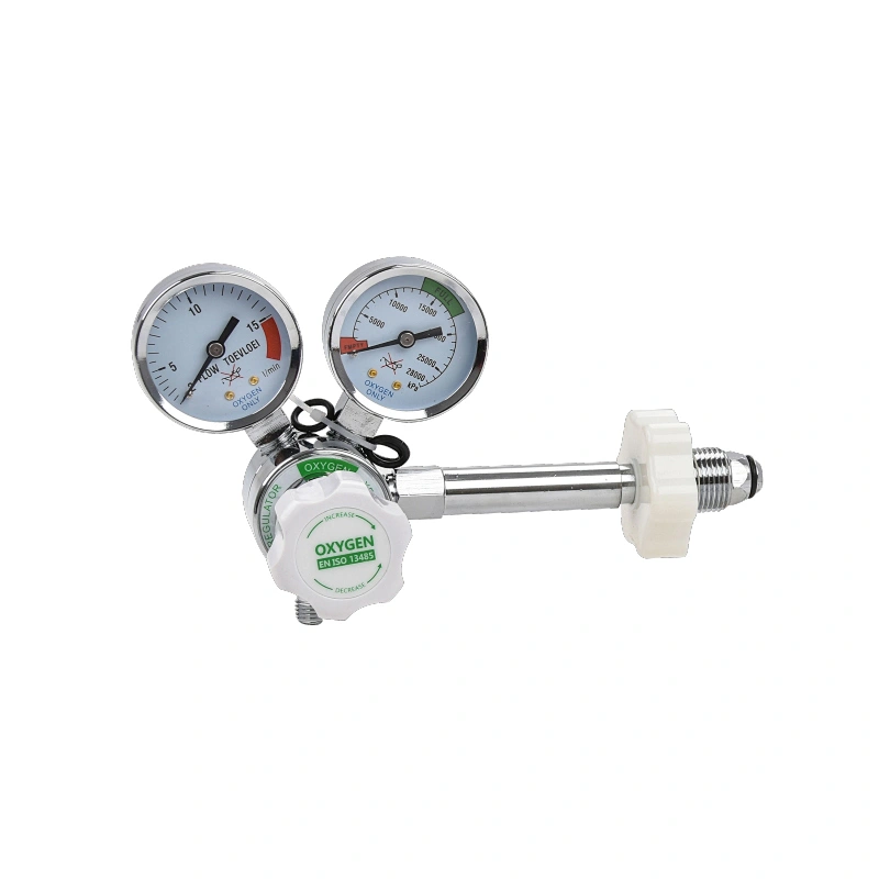 Diaphragm-Medical Oxygen Regulator with Extension Spigot