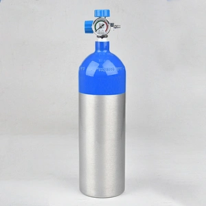 Factory price 2L Empty Portable Oxygen Cylinder With Pressure Gauge