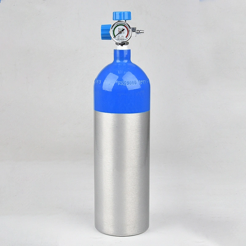 Factory price 2L Empty Portable Oxygen Cylinder With Pressure Gauge
