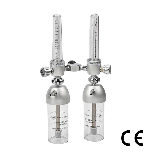 Double Oxygen Humidifier Inhaler With Plastic Medical Inhaler