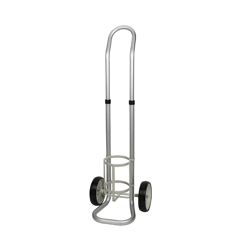 Height Adjustable Oxygen Cylinder Trolley gas cylinder trolley Hospital Trolly