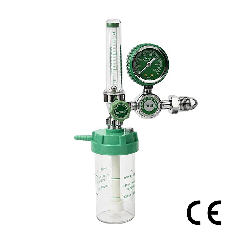 YR-88 Hospital Buoy Type Medical Oxygen Regulator with Humidifier and Flow Meter