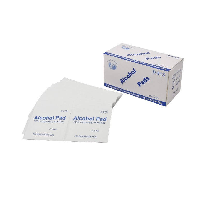 Factory Outlet CE Alcohol Pads 70% Isopropyl Alcohol for External Use Only 9 x 4.5 CM