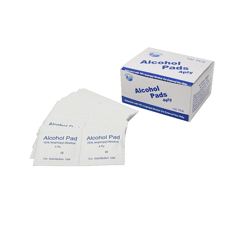 Non-Woven Fabric Customized 70% Isopropyl Alcohol Pad Medical Wipes 6.5 x 6 cm