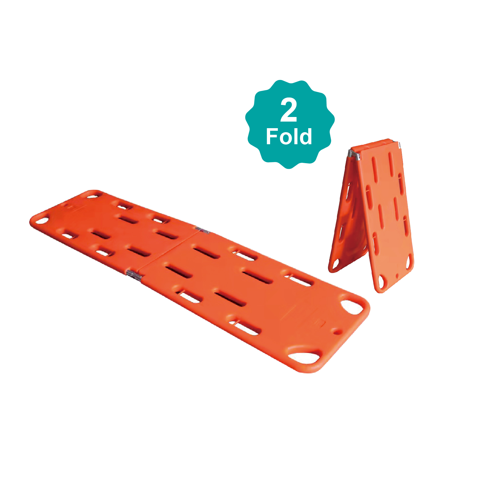 2 Folds Medical Emergency Patient Stretcher Foldable Spine Board