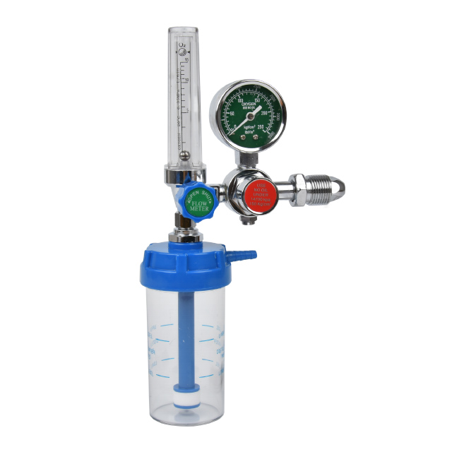 Bull Nose Oxygen Medical Regulator Inhaler With Buoy Type Flowmeter