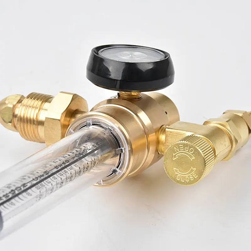 UL Listed Argon Carbon Dioxide CO2 Regulator Full brass body Welding Regulator With Flowmeter