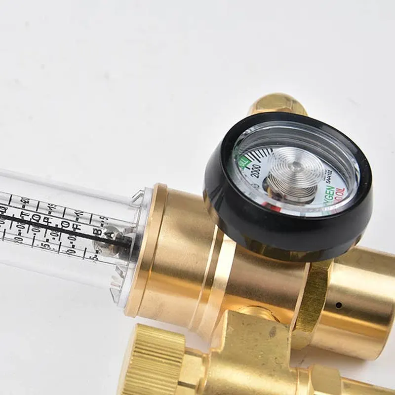 UL Listed Argon Carbon Dioxide CO2 Regulator Full brass body Welding Regulator With Flowmeter